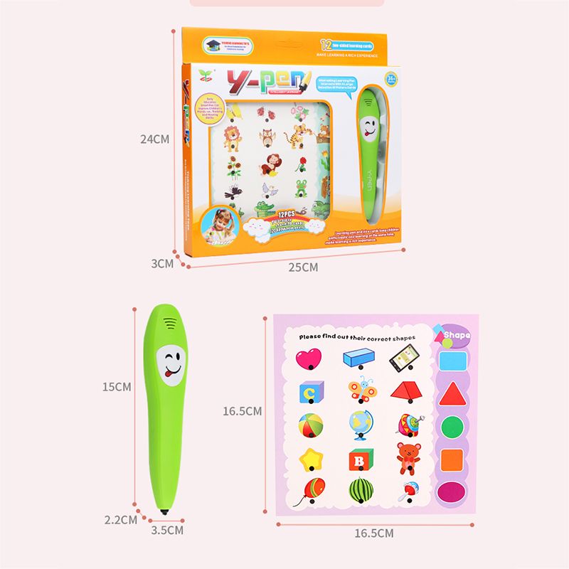 Voice Learning Book With Interactive Pen Educational Toys Kids Click Read Book Pen With 12pcs Card Learning Educational Toy with Electronic Pen Multi-color big image 7