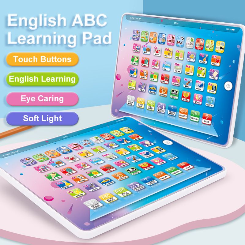 toque tablet criança laptop brinquedo educacional Azul