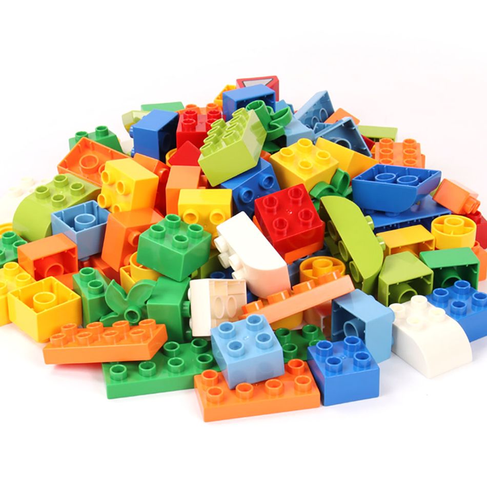 Blocos de 140 peças diy com mais de 3 anos de idade jogam brinquedos educativos para construção de cidades para crianças modelo blocos diy (cor aleatória) Multicolorido big image 6