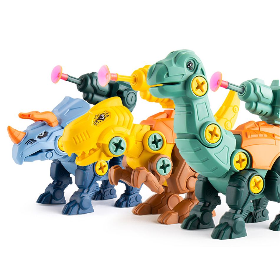 desmontar brinquedos de dinossauro conjunto brinquedo de construção com chave de fenda e acessórios de parafuso modelo montessori educacional montagem broca quebra-cabeça brinquedos presente de aniversário para criança Verde