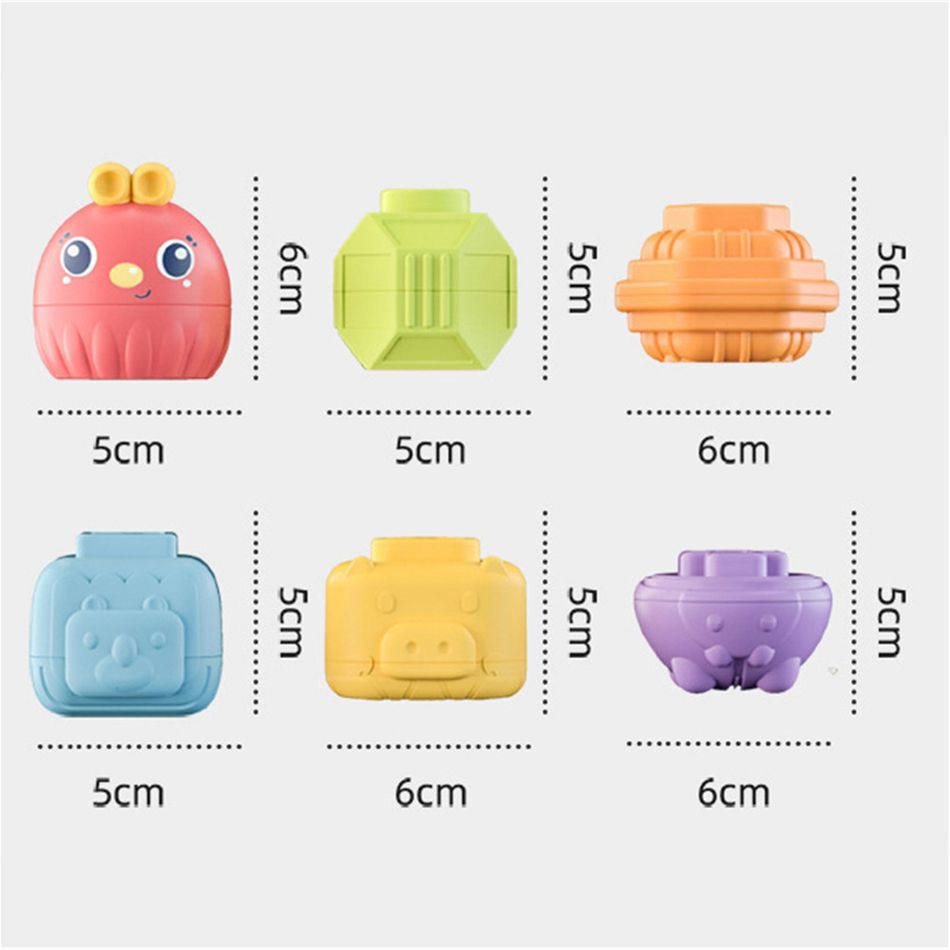 Baby Shape Sorting Toy Montessori Learning Educational Toys Sensory Shape Cube Sorter Toy (Random Color) Multi-color big image 6