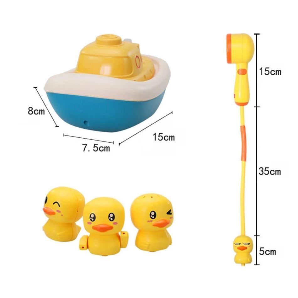 Baby Bath Toys Bathtub Toy Electric Duck Spray Water Floating Shower Bathing Game Bathtub Faucet Sprinkler Toy Yellow