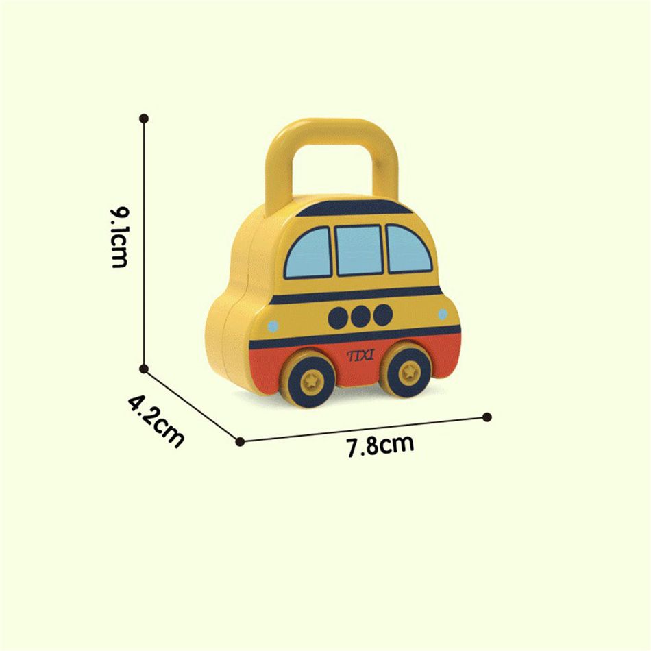 Montessori Educational Toys Cartoon Car Unlocking Game Number Matching Counting Learning Games Toys Multi-color