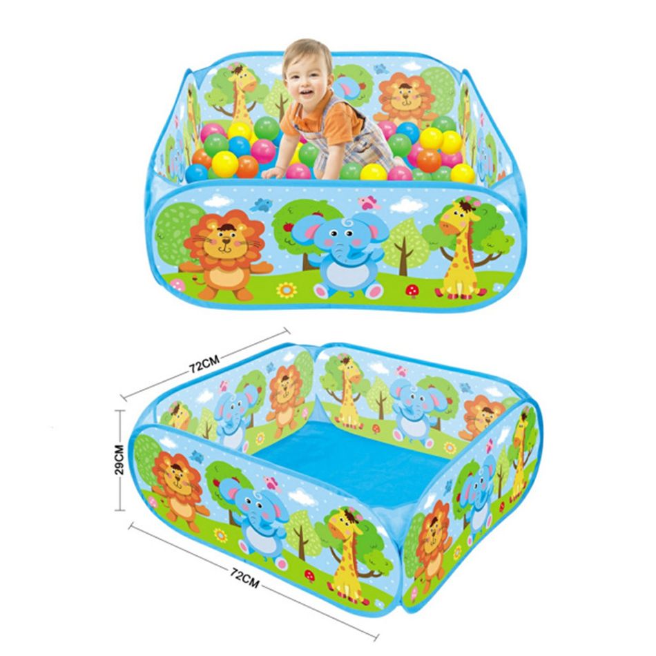 Kids Ball Pit Play Tent Portable Foldable Ball Pool for Indoor Outdoor Play Tent Blue big image 1