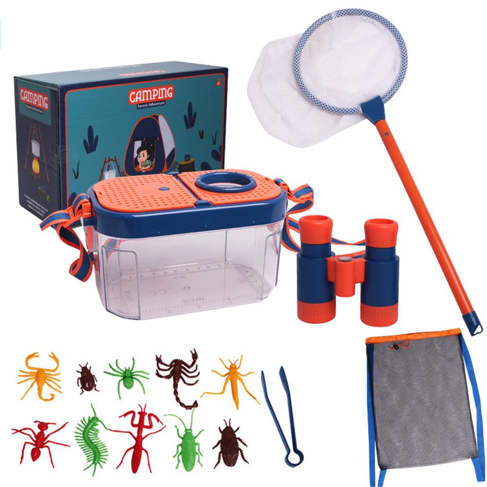 16 peças kit explorador ao ar livre para exploração ao ar livre kit de captura de insetos ferramenta de jogo explorador para crianças Multicolorido big image 6