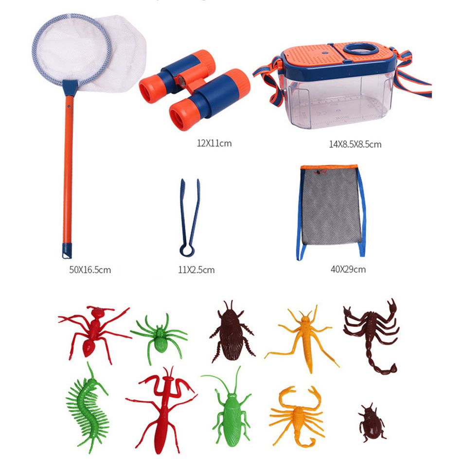 16pcs Kid Outdoor Explorer Kit Outdoor Exploration Insect Catching Kit Children Explorer Playing Tool Multi-color big image 7