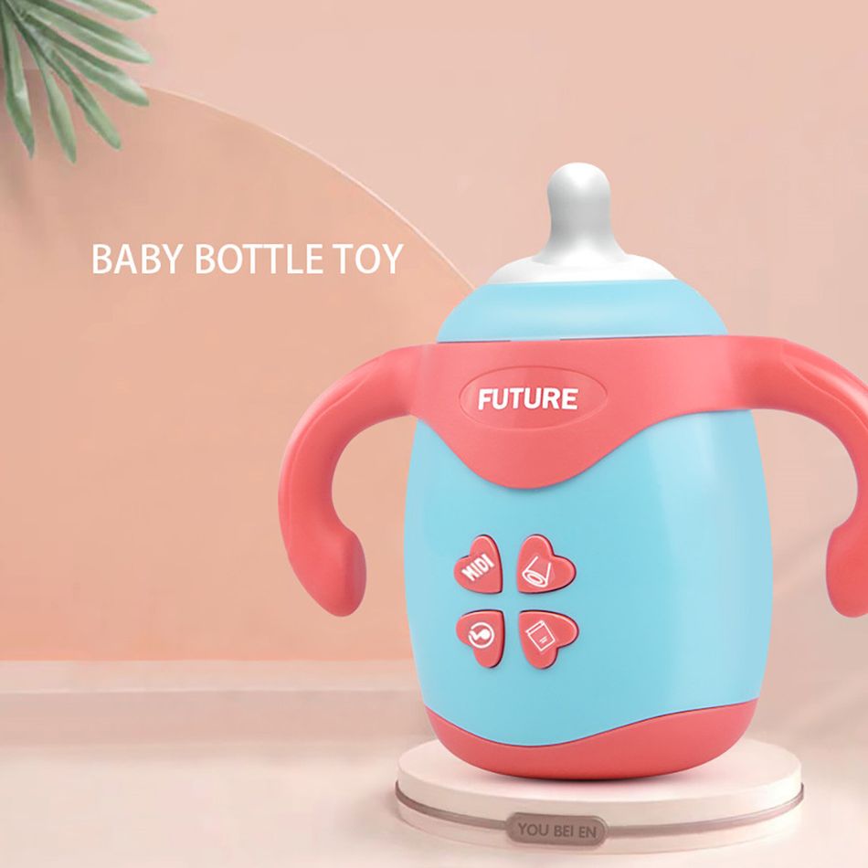 Simulation Milk Bottle Baby Phone LED Flashing Toy with Sound & Light Educational Toy Multi-color big image 7