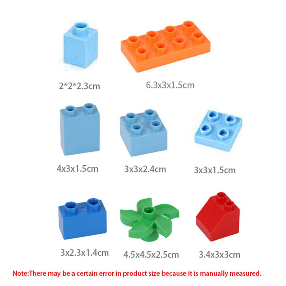 140Pcs Blocks DIY 3+ Years Old Play Educational Toy Building City Constructor Toys for Kids Model DIY Blocks (Random Color) Multi-color big image 7