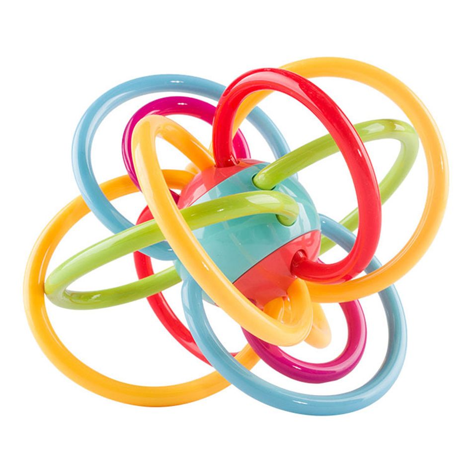 Baby Rattle Sensory Teether Toy Grip Ball Toy (Parts Color Random) Color-A big image 5