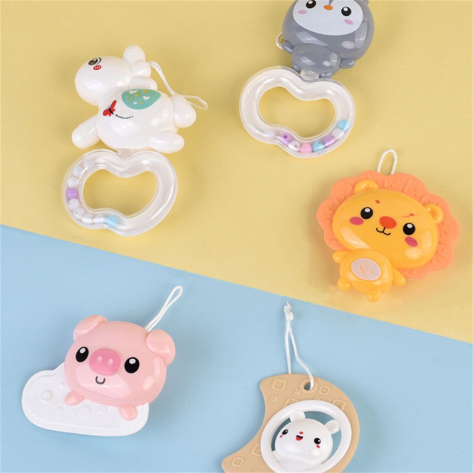 Baby Mobile Rattles Toys Hanging Rotating Crib Bed Bell Music Box with Timing Function Projector and Lights Color-A big image 4