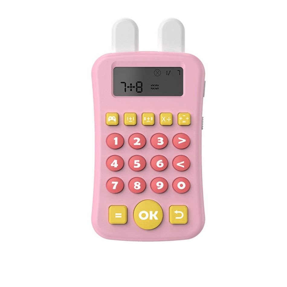 Kids Math Oral Arithmetic Training Machine Calculator Toys Mathematical Thinking Training Time-Limited Test Color-A big image 2