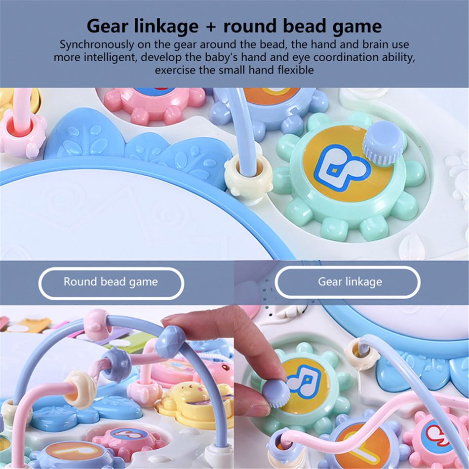 Kids Infants Musical Instrument Learning Table Early Educational Study Activity Center Music Board Game Color-A big image 6