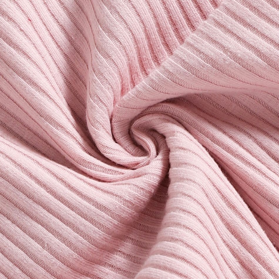 2 pièces Bébé Fille Couture de tissus Doux Combinaisons Rose