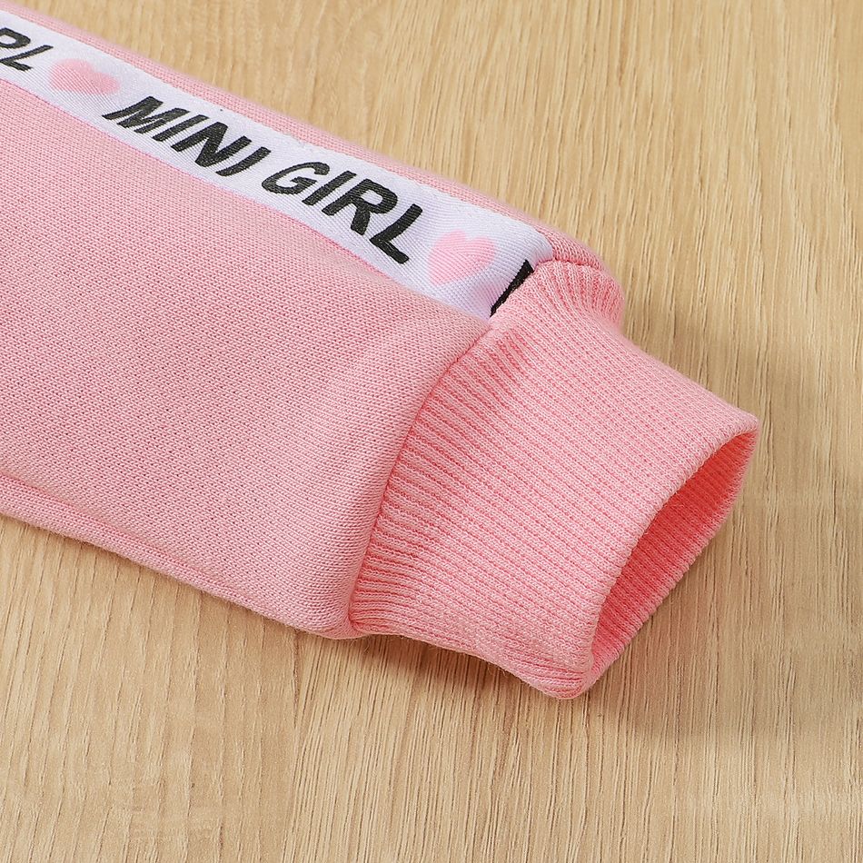 2 Stück Baby Mädchen Stoffnähte Bär Kindlich Langärmelig Baby-Sets rosa big image 8