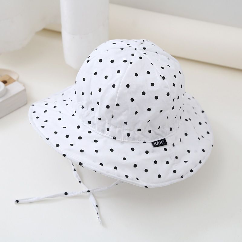 Baby / Toddler / Kid Polka Dots Print Visor Hat Black