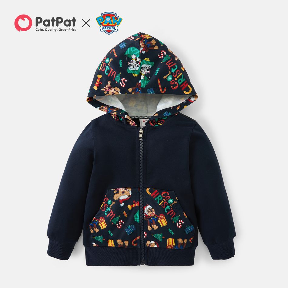 PAW Patrol Toddler Boy Christmas Pups Team Hooded Jacket Royal Blue