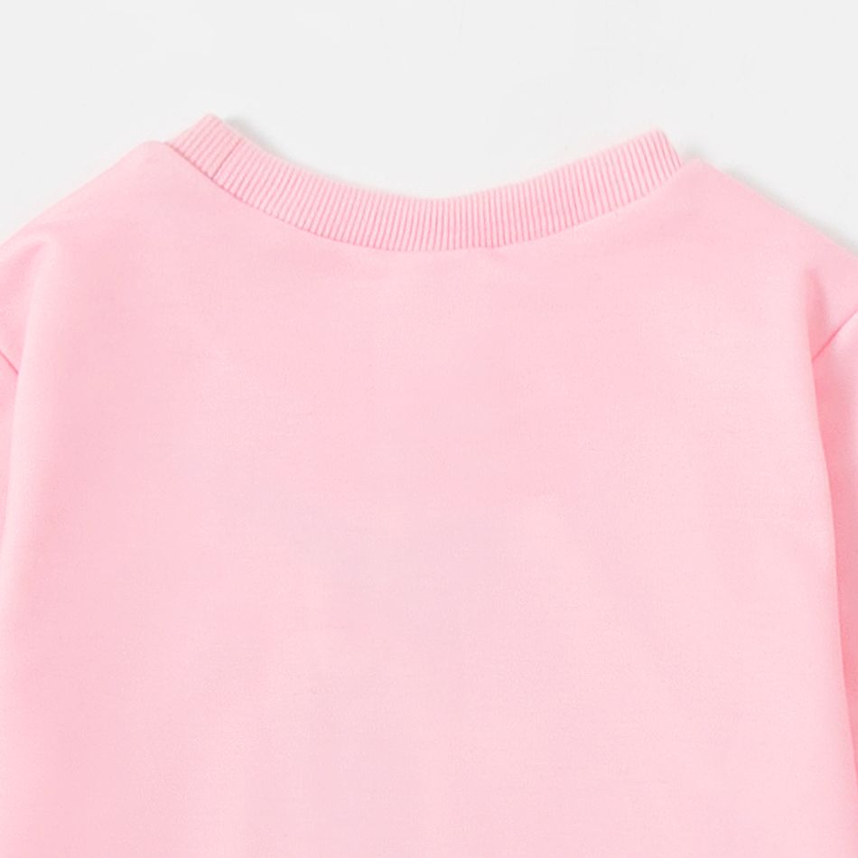 Barbie Toddler Girl Unicorn Character Print Sweatshirt/ Elasticized Flared Pants Pink big image 3