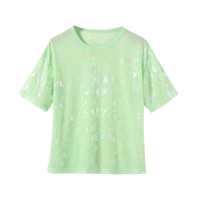 Criança Menina Manga curta T-shirts Verde