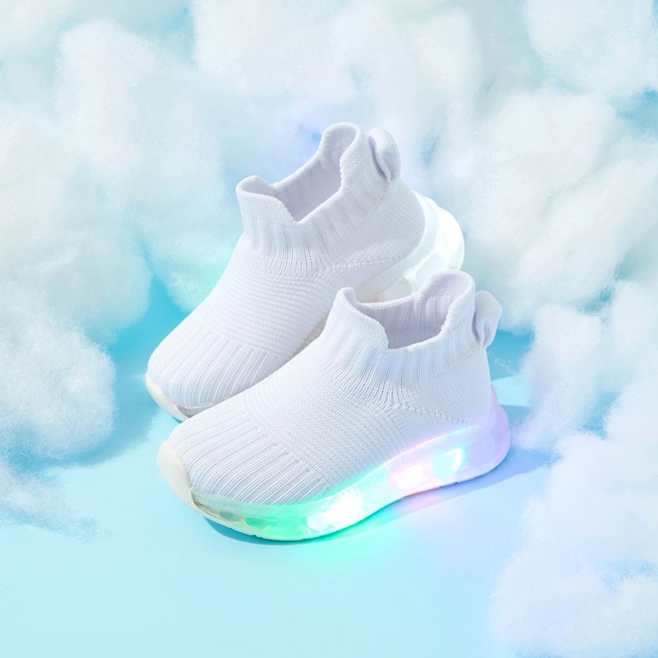 Toddler / Kid Solid Light Sports Shoes White