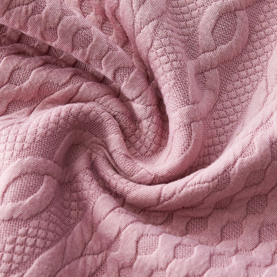 2 Stück Kleinkinder Mädchen Spitze Süß Sweatshirt-Sets rosa big image 5