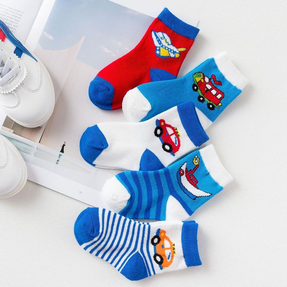 5-pack Baby / Toddler Car Socks Multi-color big image 1