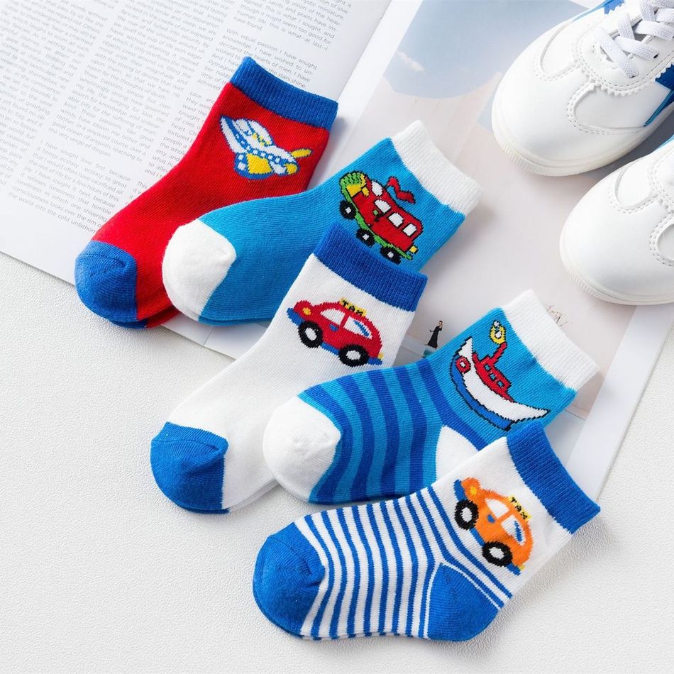 5-pack Baby / Toddler Car Socks Multi-color big image 3