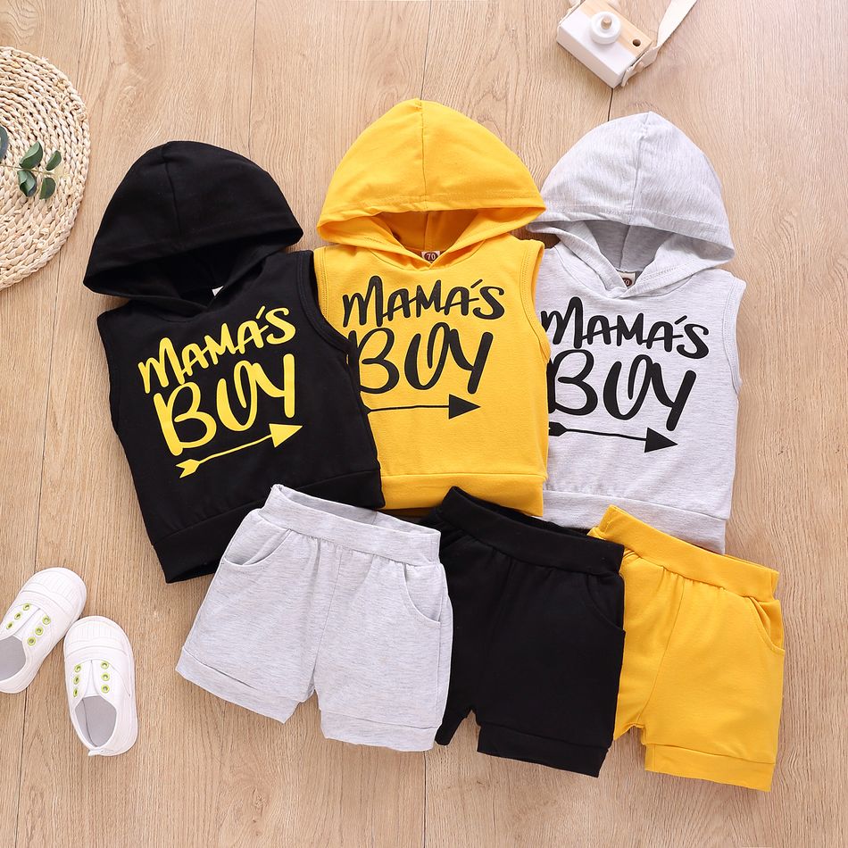 2 unidades Bebé Menino Casual Conjunto para bebé Amarelo