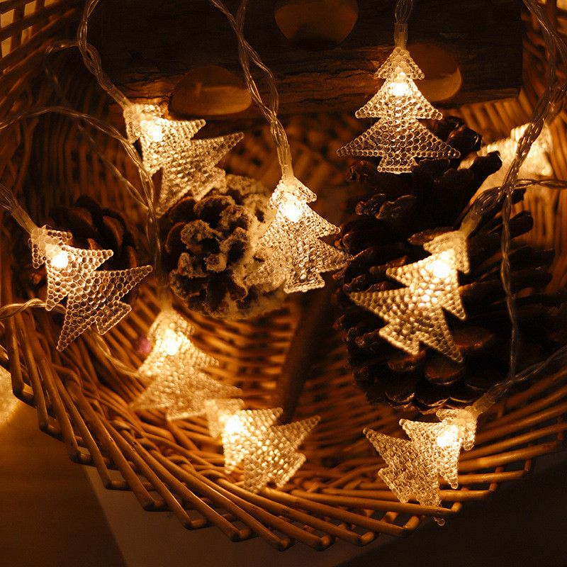 Christmas Decorations LED String Light Christmas Tree Decorations for Indoor Outdoor Christmas Party Yellow
