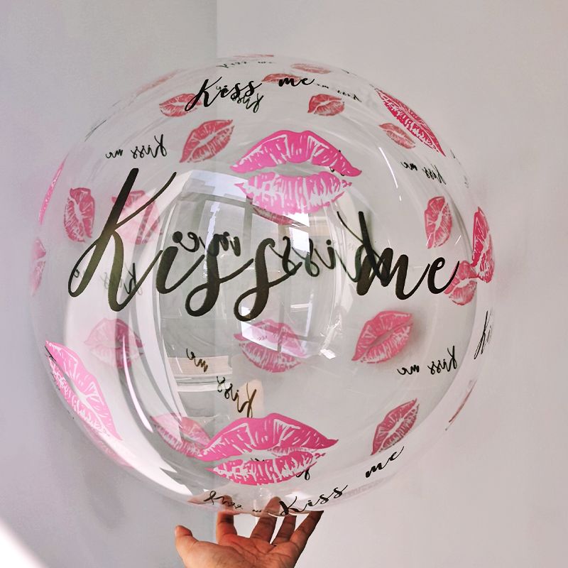 Kiss Me Red Lip Balloons for Valentine's Day Wedding Proposal Anniversary Party Romantic Decoration Multi-color big image 2