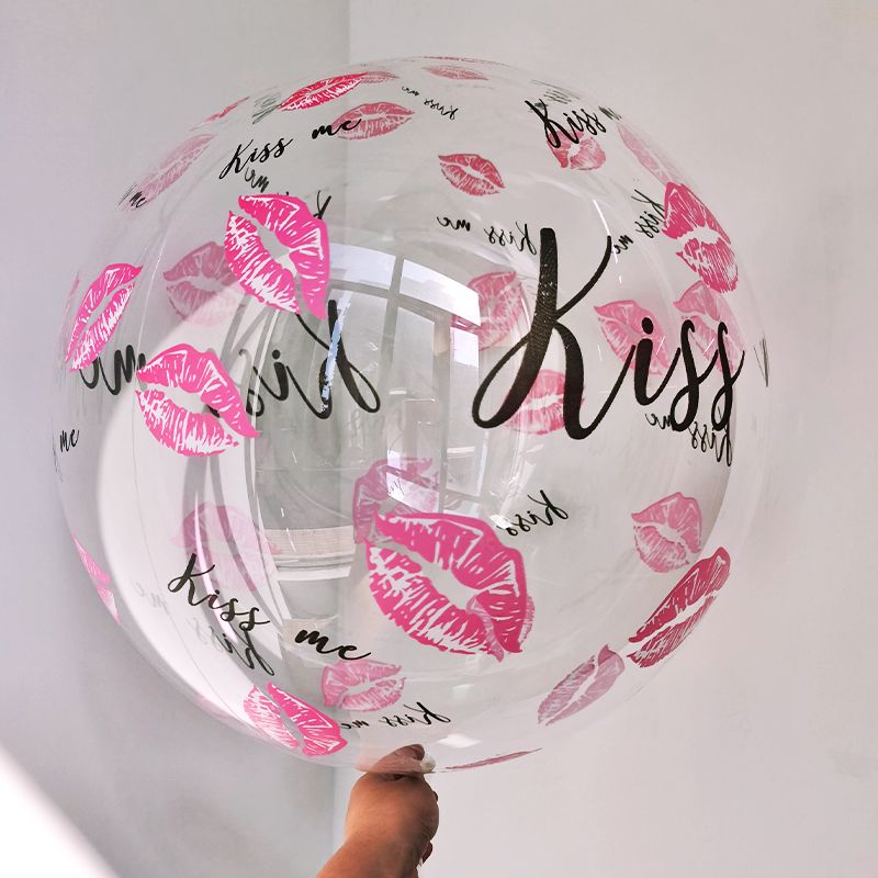 Kiss Me Red Lip Balloons for Valentine's Day Wedding Proposal Anniversary Party Romantic Decoration Multi-color big image 3