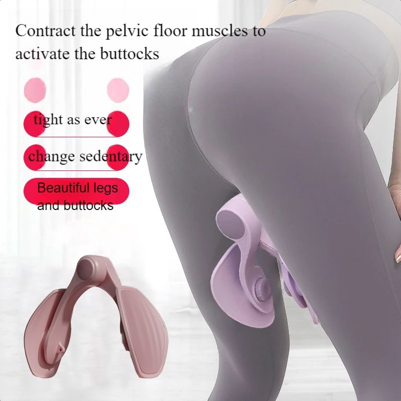 Pelvic Floor Muscle Trainer Hip Trainer Kegel Exerciser Inner Thigh Exerciser for Correction Beautiful Buttocks Leg Arm Back Thigh Postpartum Recovery Pink big image 5