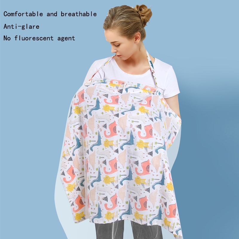 Nursing Cover Multi-use Baby Breastfeeding Poncho 360° Coverage Privacy Comfortable Breathable Stroller Cover Mosquito Net Color-C big image 7