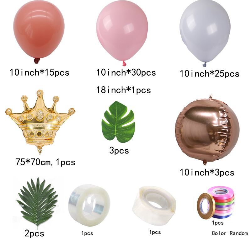 83pcs Pink Balloons Garland Arch Kit Birthday Photography Backdrop Decoration Supplies Birthday Party Decor Color-A big image 1