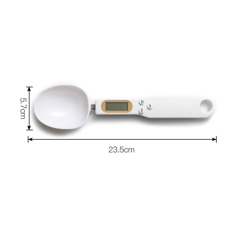 Electronic Measuring Spoon Digital Spoon Scale Kitchen Electronic Weighing Spoon with Display Measurements White big image 1