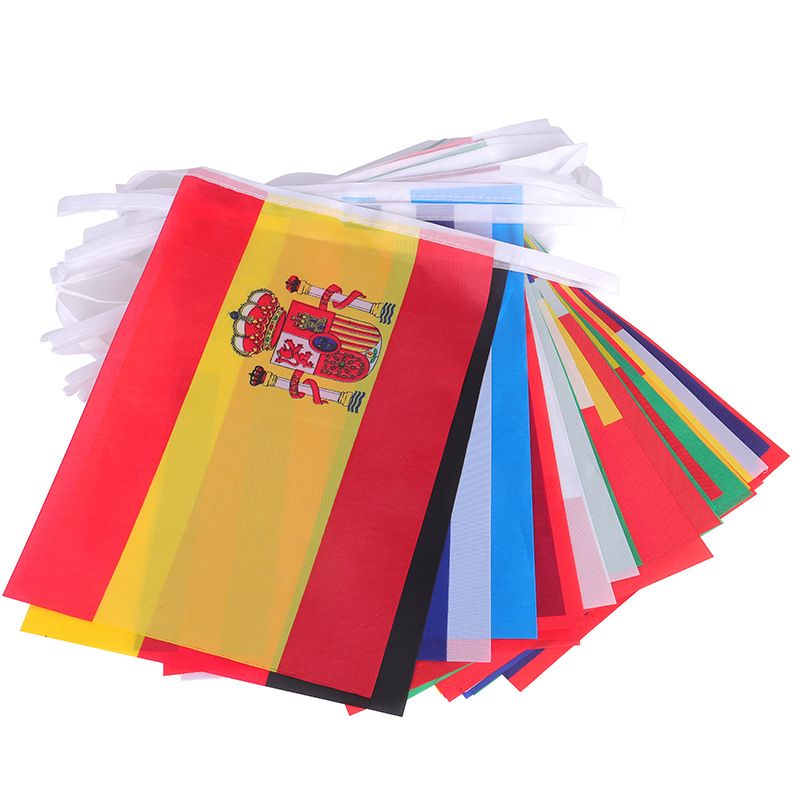 2022 Qatar Top 32 Countries String Flag Bunting Pennant Banner Restaurant Bar Banner Decoration Color-A big image 4