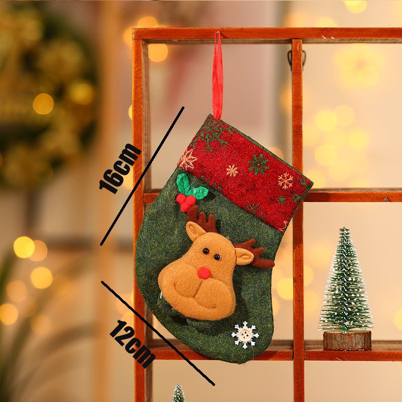 Christmas Socks Hanging Pendant Christmas Tree Fireplace Ornaments Sack Xmas Gift Small Candy Bag Color-A big image 4