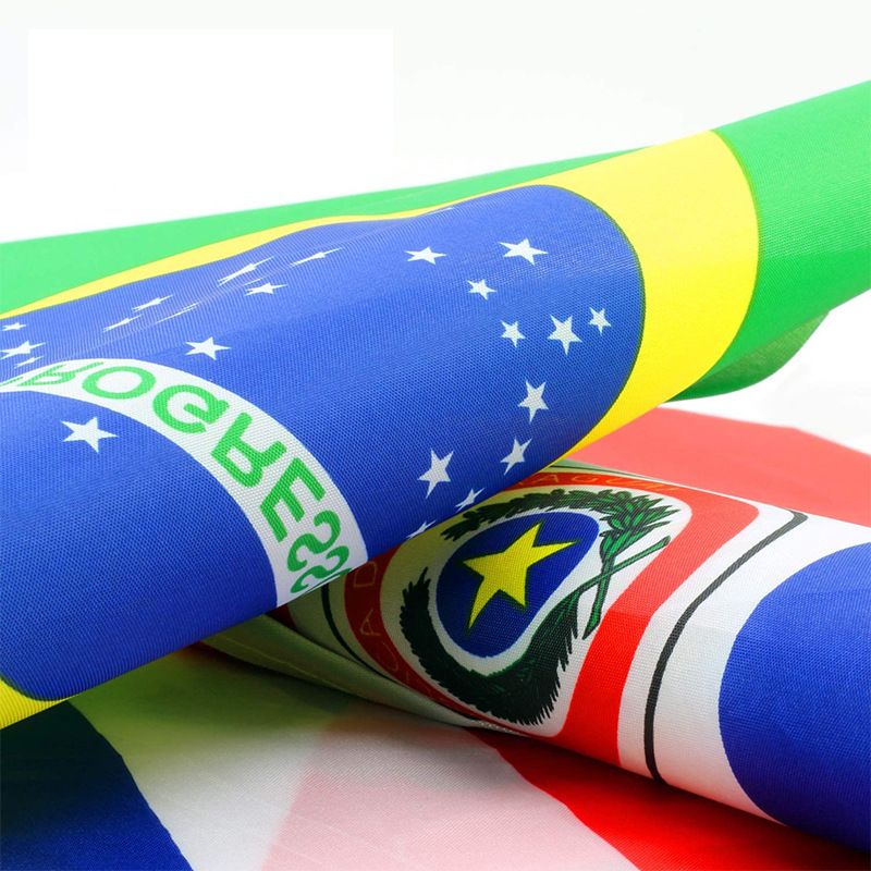 20Pcs Soccer Football Sporting Events Mini Flags Hand Held Small Flags on Stick Football Soccer Party Sports Clubs Supplies Multi-color big image 3