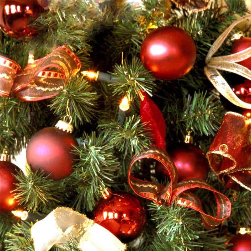 24 peças enfeites de bolas de natal decoração de árvore de natal bola pendurada decorações de festa de natal Vermelho big image 3