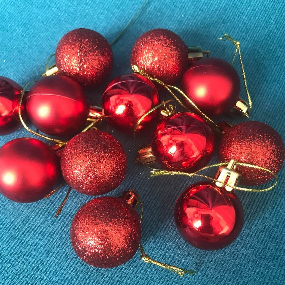 24 palline di natale ornamenti decorazione albero di natale palla appesa decorazioni per feste di natale Rosso big image 7