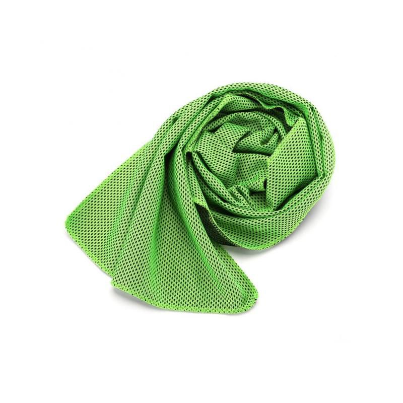 Cooling Towel Breathable Chilly Towel Ice Towel with Storage Mesh Bag for Sports Yoga Running Gym, Workout Fitness Camping (30*90cm/11.81*35.43inch) Green big image 1