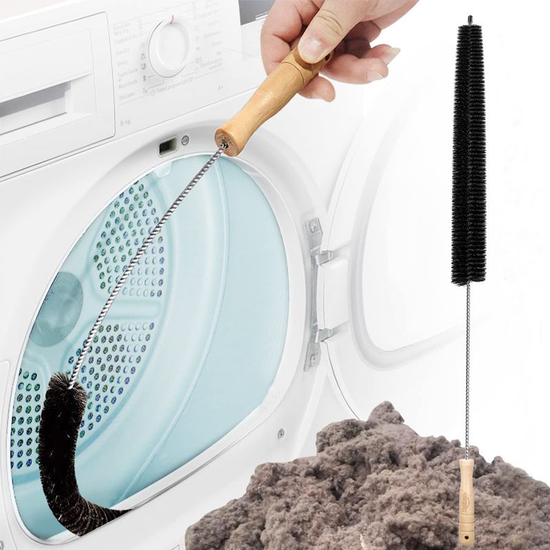 Dryer Vent Cleaner Kit Washing Machine Vent Trap Cleaner Flexible Refrigerator Coil Brush Color-A