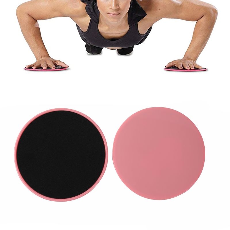 2-pack Exercise Core Sliders Dual-Sided Gliding Discs for Full Body Workout Fitness Home Exercise Equipment Pink big image 5