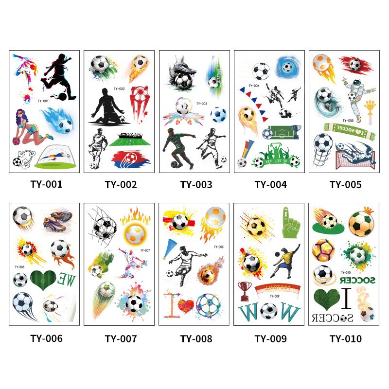 40Pcs Sporting Events Soccer Football Party Supplies Set Soccer Clap Circle Bracelet Football Theme Party Decorations Multi-color big image 5