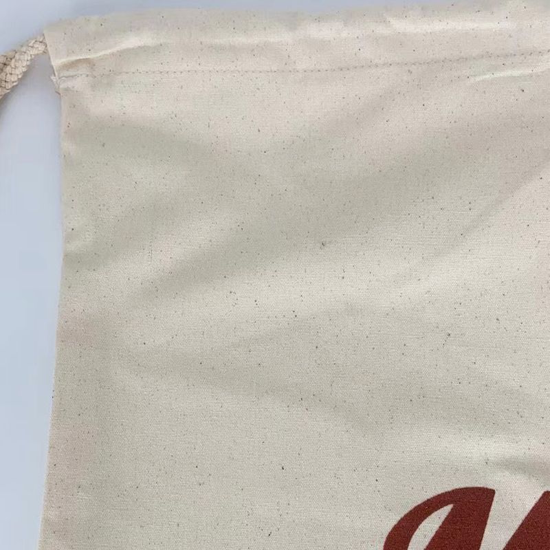 100% Cotton Christmas Drawstring Gift Bag Color-A big image 7
