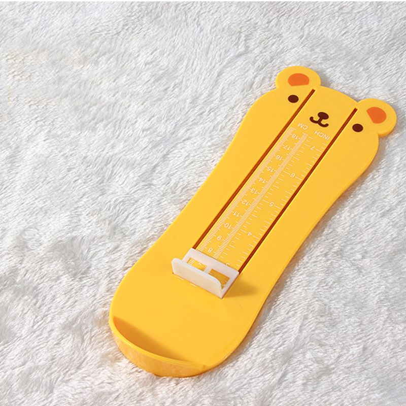 Foot Measurement Device Shoe Foot Size Measure Ruler for Babies Infants Toddlers Kids Yellow