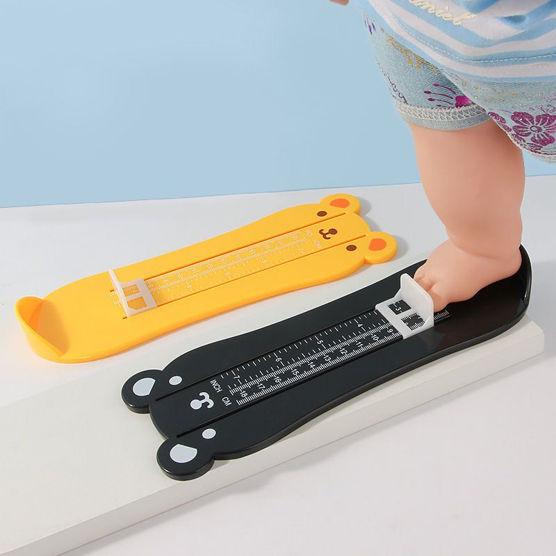 Foot Measurement Device Shoe Foot Size Measure Ruler for Babies Infants Toddlers Kids Yellow big image 3