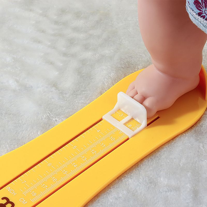 Foot Measurement Device Shoe Foot Size Measure Ruler for Babies Infants Toddlers Kids Yellow big image 4