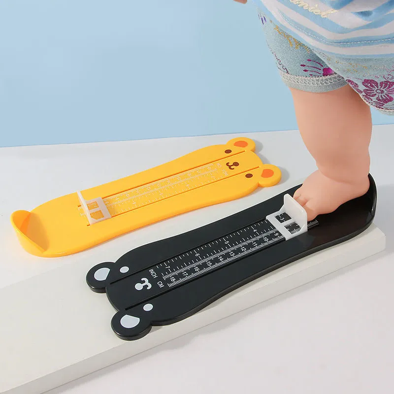 جهاز قياس القدم حذاء قياس القدم مسطرة للأطفال الرضع والأطفال الصغار أسود big image 2