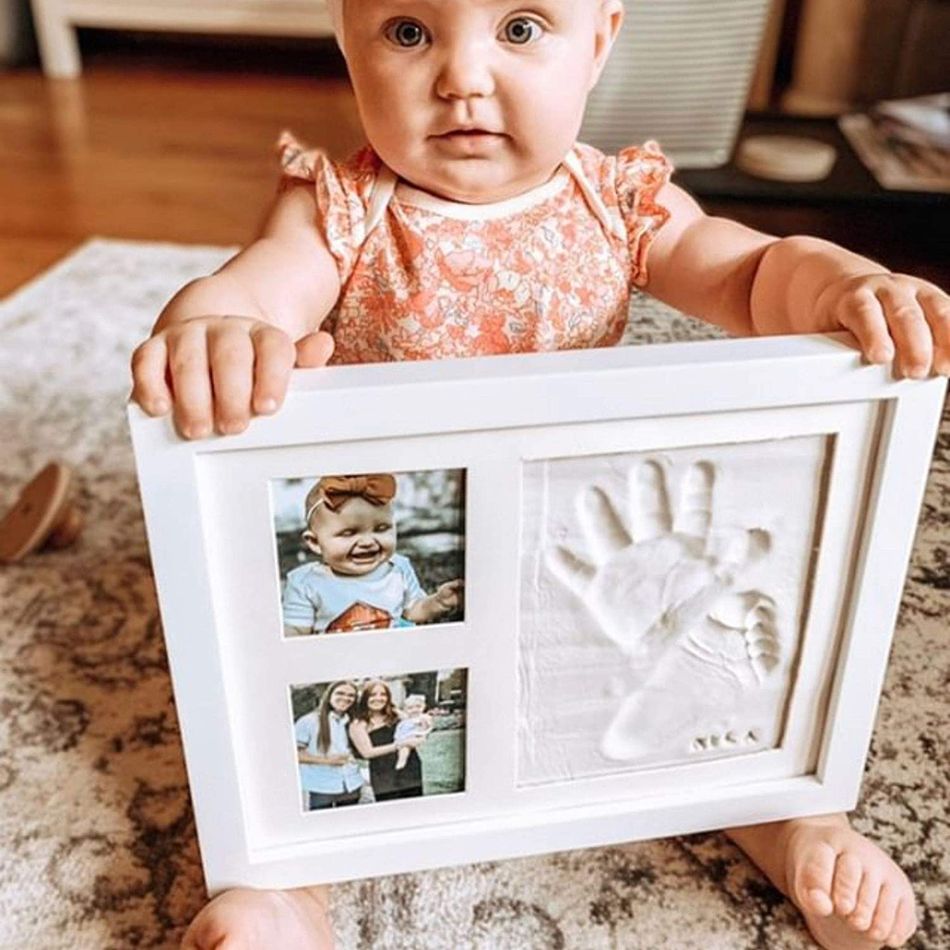 Baby Handprint and Footprint Makers Kit Keepsake for Newborn Shower Gifts DIY Milestone Picture Frames Baby Registry Color-A big image 7