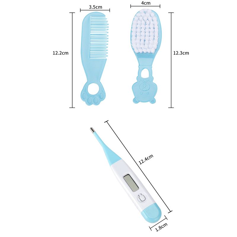10Pcs Baby Healthcare & Grooming Kit Baby Safety Set Pink